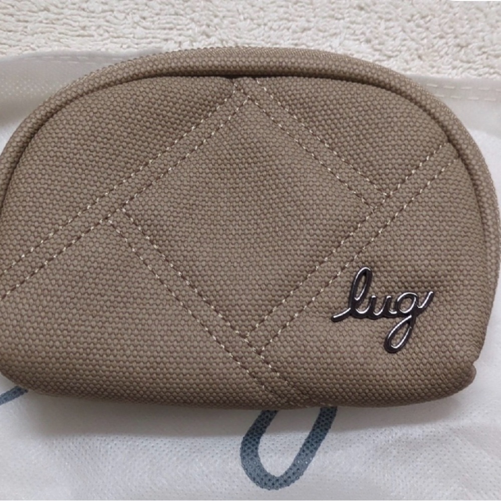 Lug Stash Matte Luxe VL RFID Pouch - Sand - NWT